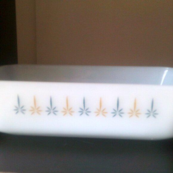 Fire King Anchor Hocking 1 QT Candle Glow Casserole Baking Dish - Picture 1 of 7